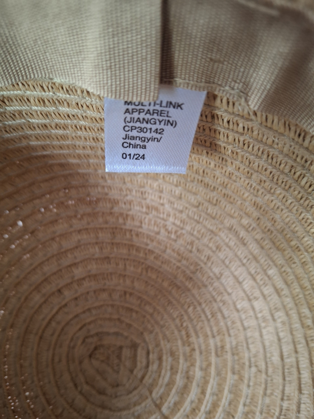 NWT Girls Woven Sun Hat with Floral Band -  Max Studio-  20 Inch Circumference - Picture 5 of 10